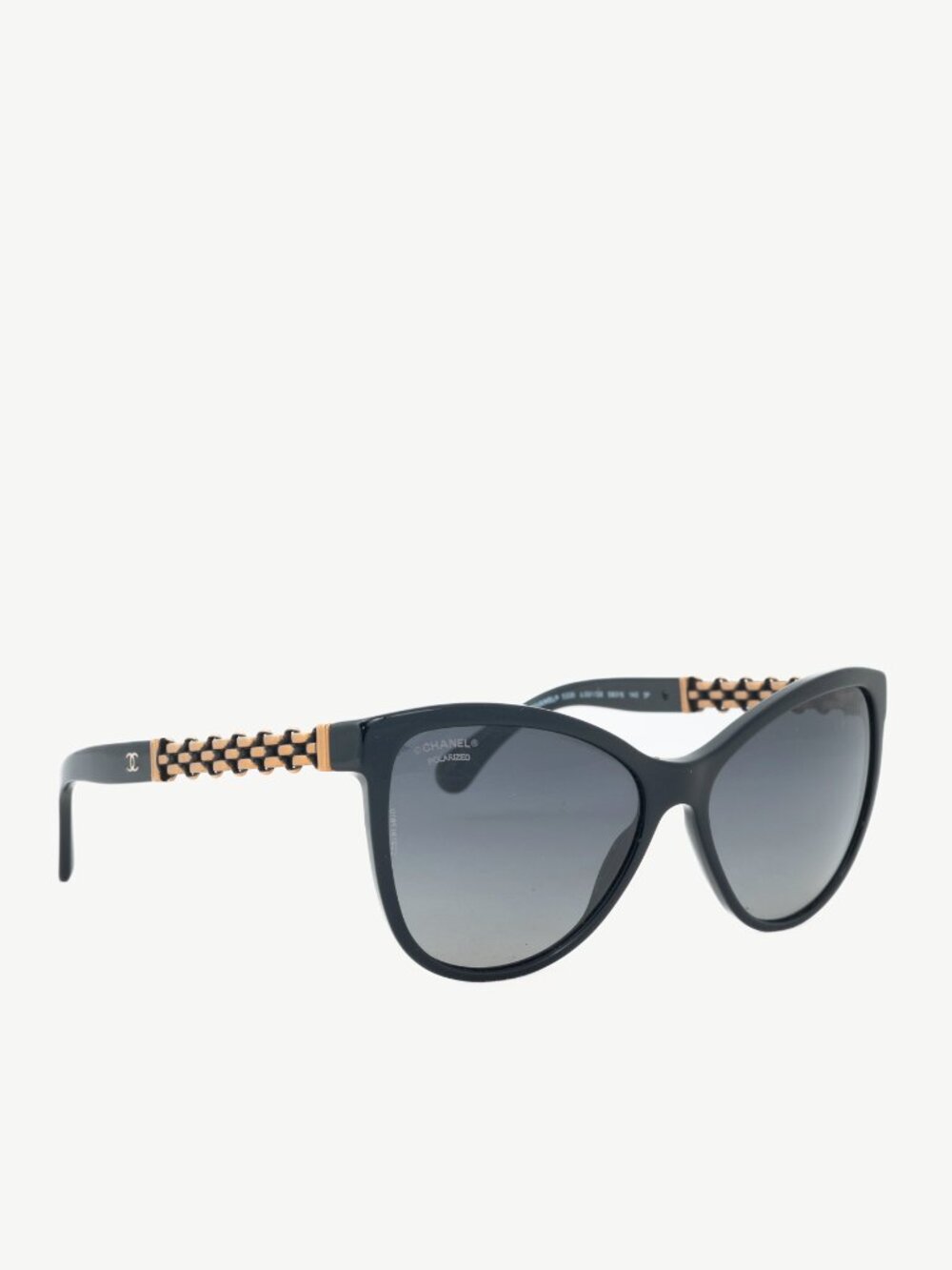 Chanel 5326 Black Chain-Temple Butterfly Sunglasses